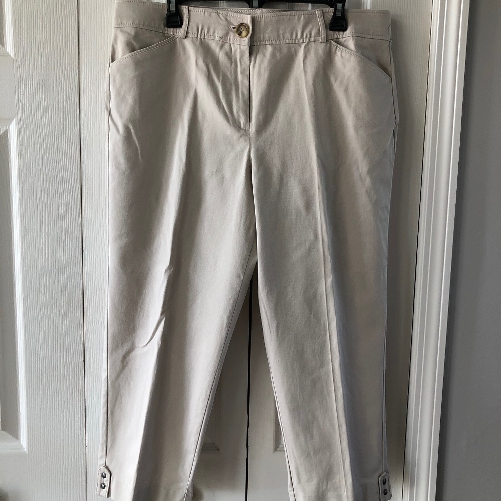 Women's Capris by Counterparts, 16, VGUC, Stone colored